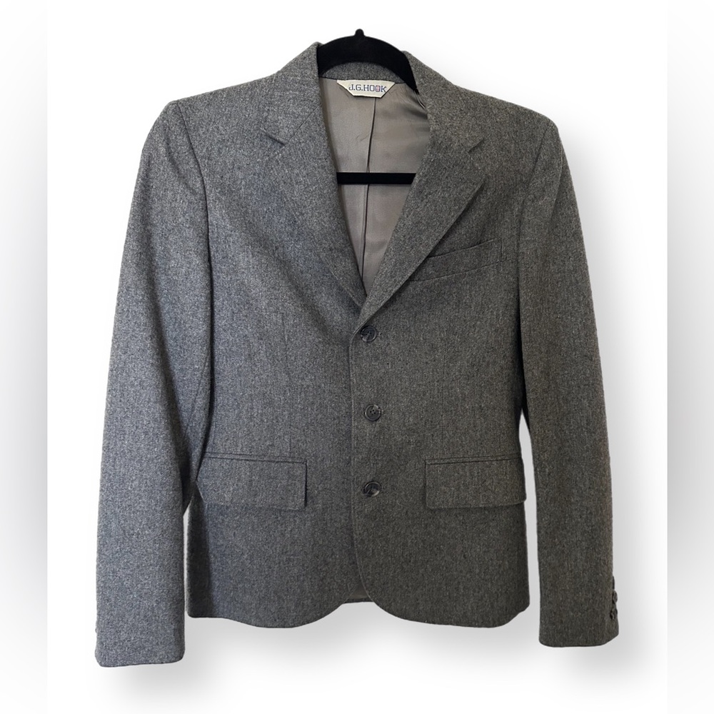 Vintage wool gray blazer